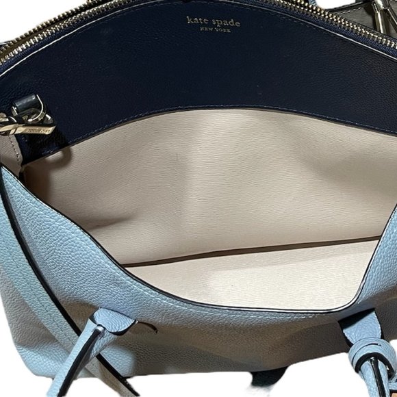 Kate Spade New York Margaux Medium Satchel / Blue Leather - Picture 7 of 12